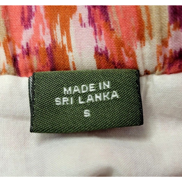 Eddie Baurer A-line Boho Skirt Womens S Tiered 100% Cotton Retro Hippie Gypsy - Picture 3 of 9